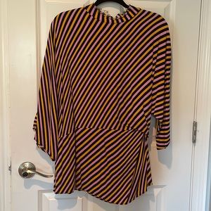 Topshop striped mock neck tunic or mini